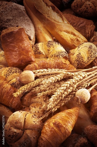 Photo : Fresh bread and pastry Fresh bread and pastry