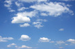 Blue sky with with white clouds