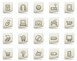 Electronics web icons, document series Electronics web icons, document series