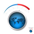 Rising of Earth temperature - vector illustration Rising of Earth temperature - vector illustration