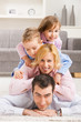 Happy family at home