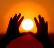 Sun into hands