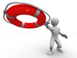 Men wtih lifepreserver
