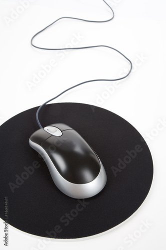 Photo: Computer Mouse and pad Computer Mouse and pad