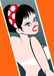 mädchen retro club flyer mädchen retro club flyer