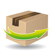 Expedition shipping box icon Expedition shipping box icon
