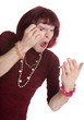 A man dressed as a woman A man dressed as a woman