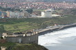 View of Scarborough from the Castle in Yorkshire Great Britain