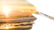 Painted sunset