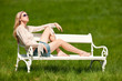 Young woman enjoying sun