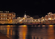 Square at night