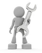 persons keeps wrench