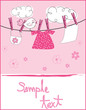 baby girl arrival card