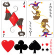 Kid's cards jack and joker Kid's cards jack and joker