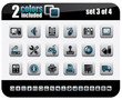 Web Icon Set. Steelo Series. Set 3 of 4.