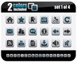 Web Icon Set. Steelo Series. Set 1 of 4.