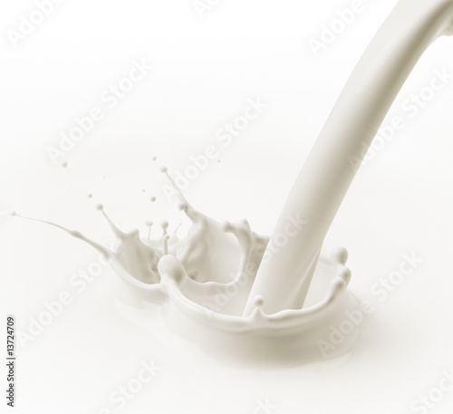 Photo: pouring milk pouring milk