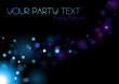 Illustration: Blue Party Lights Flyer Blue Party Lights Flyer