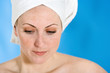 Frau bei Wellness