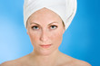 Frau bei Wellness
