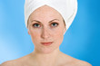 Frau bei Wellness