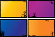 Halloween urban frame Halloween urban frame