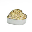 profile of heart filled with oatmeal