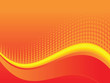 red wave and halftone background