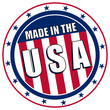 Made in the USA circular decal