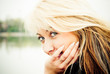 Close-up portrait of a beautiful young woman Close-up portrait of a beautiful young woman