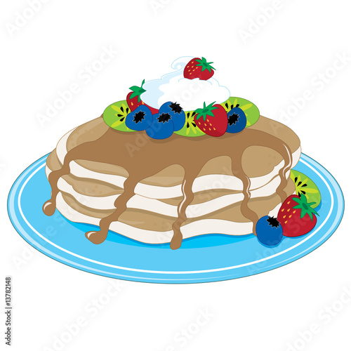 pancakes clip art. Pancakes Fruit