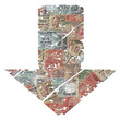 grunge down Rupees arrow grunge down Rupees arrow
