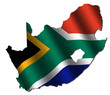 South Africa map flag South Africa map flag