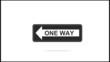 One Way Road Sign