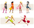 Pretty girls shopping