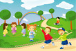 Illustration: Bambini al parco Bambini al parco