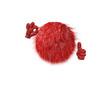 Boule de poil rouge