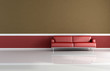 red and brown classic sofa-rendering