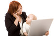 Photo en ligne au meilleur prix Businesswoman with baby