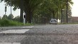 Rallyeauto in der Kurve