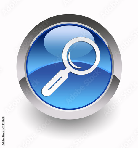 Illustration: Search glossy icon Search glossy icon