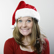 Smiling Christmas Lady Smiling Christmas Lady