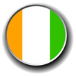 ivory coast flag icon - vector button ivory coast flag icon - vector button