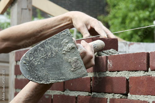 Photo: Bricklayer at work Bricklayer at work
