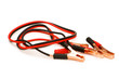 Battery cables isolated on the white background