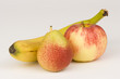 Banane, Birne, Apfel