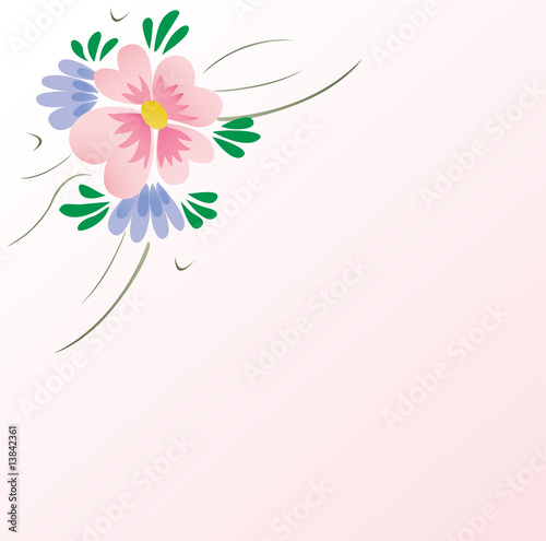 cherry blossom flower background. cherry blossom floral corner