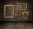 Frames wood room