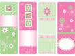 Set of gift cards, girs