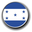 honduras flag icon - vector button